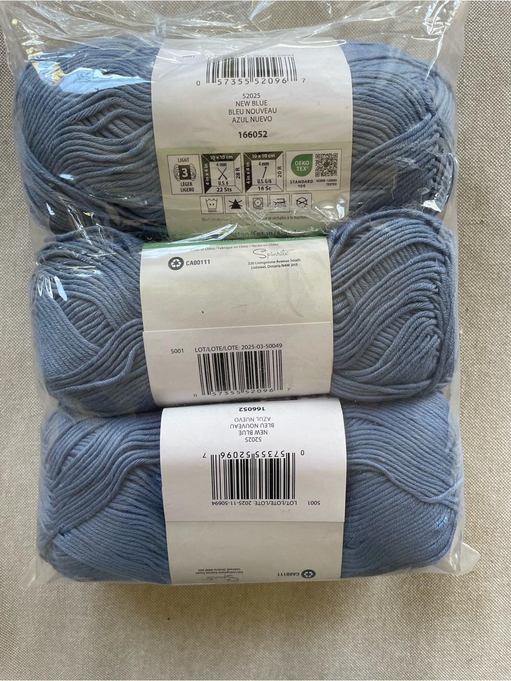 Bernat Softee Baby Cotton Yarn - Blue - Picture 3 of 3